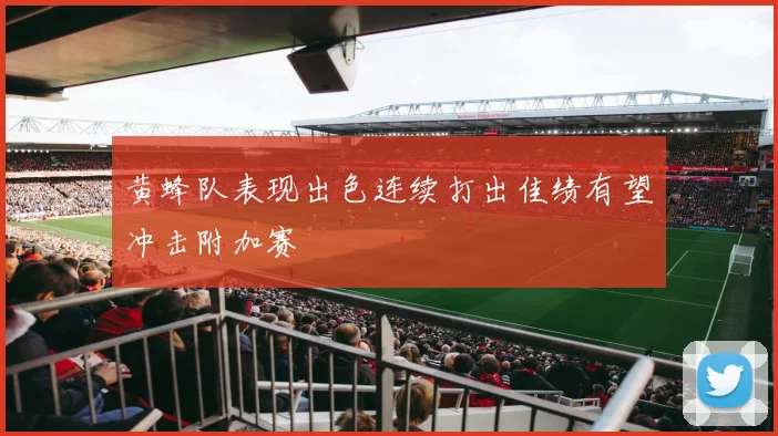 黄蜂队表现出色连续打出佳绩有望冲击附加赛